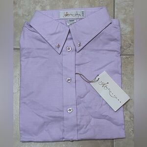 IL MIGLIORE Women Short Sleeve Lavender Shirt Size M NEW With Tags